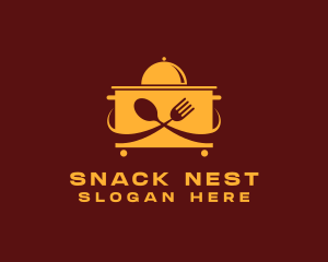 Food Court Trolley  logo design