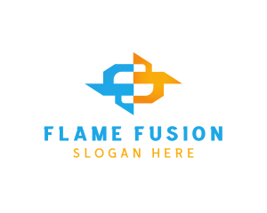 Hot Cold Industrial Cooling logo design