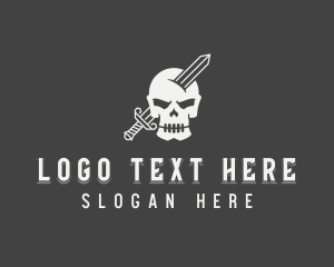 Sword Skull Warrior logo