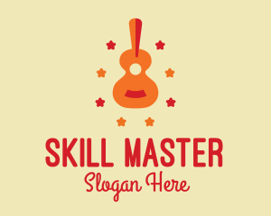 Acoustic Guitar Star  logo design