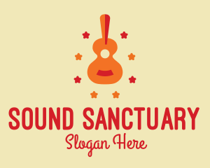 Acoustic Guitar Star  logo design