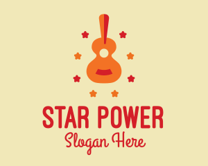 Acoustic Guitar Star  logo design