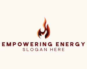 Fire Energy Heating  logo design