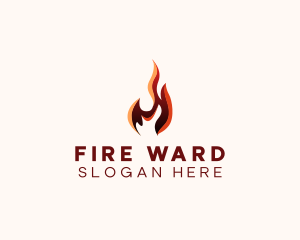 Fire Energy Heating  logo design