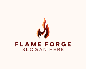 Fire Energy Heating  logo design