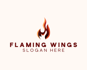 Fire Energy Heating  logo design