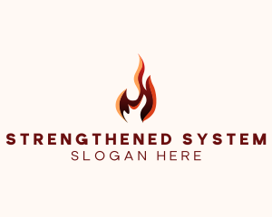 Fire Energy Heating  logo design