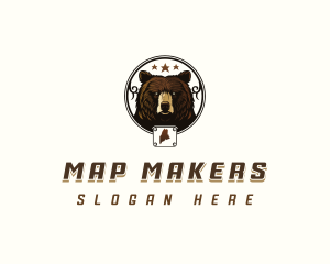 Maine Wildlife Bear logo design