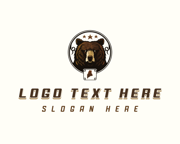 Grizzly Bear logo example 4