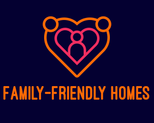 Heart Family Community logo design