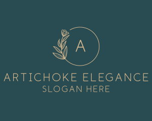 Elegant Floral Wedding logo design