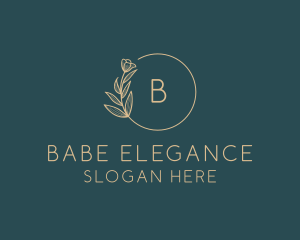 Elegant Floral Wedding logo design