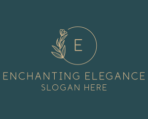 Elegant Floral Wedding logo design