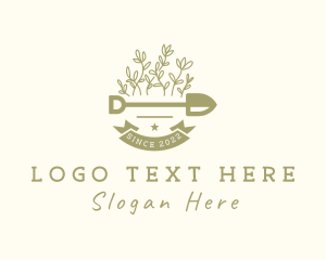 Leaf Sprout Shovel  logo