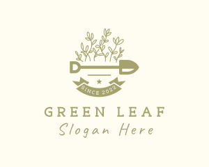 Leaf Sprout Shovel  logo