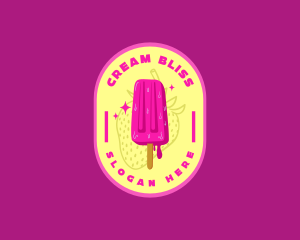 Sweet Popsicle Dessert logo design