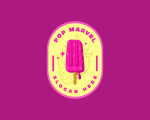 Sweet Popsicle Dessert logo design