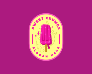 Sweet Popsicle Dessert logo design