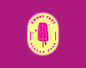 Sweet Popsicle Dessert logo design