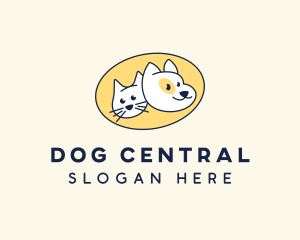 Cat & Dog Veterinary logo design