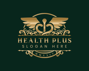 Pharmacist Caduceus Wings logo design