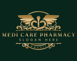 Pharmacist Caduceus Wings logo