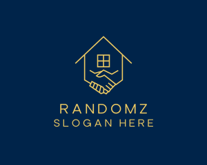 Real Estate Handshake House Logo