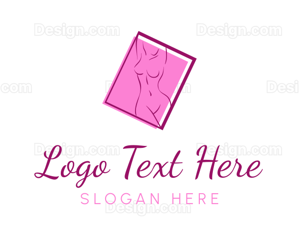 Pink Sexy Woman Logo