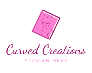 Pink Sexy Woman logo design