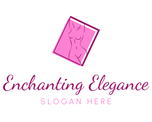 Pink Sexy Woman logo design