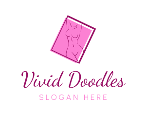 Pink Sexy Woman logo design