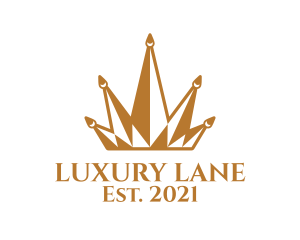 Golden Luxury Crown  logo design