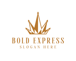 Golden Luxury Crown  logo design