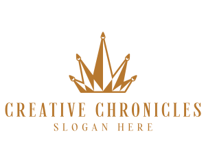 Golden Luxury Crown  logo design