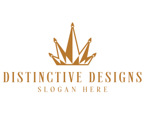 Golden Luxury Crown  logo design