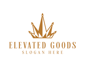 Golden Luxury Crown  logo design