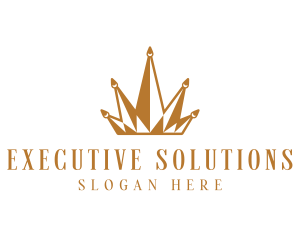 Golden Luxury Crown  logo design