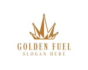 Golden Luxury Crown  logo design