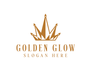 Golden Luxury Crown  logo design