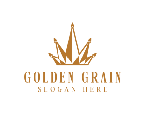 Golden Luxury Crown  logo design