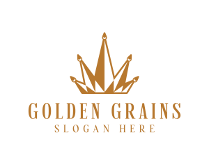 Golden Luxury Crown  logo design