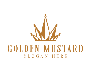 Golden Luxury Crown  logo design