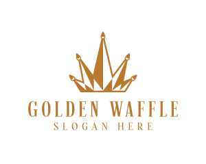 Golden Luxury Crown  logo design