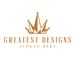 Golden Luxury Crown  logo design