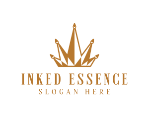 Golden Luxury Crown  logo design