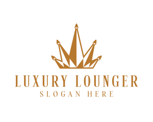 Golden Luxury Crown  logo design