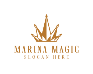 Golden Luxury Crown  logo design