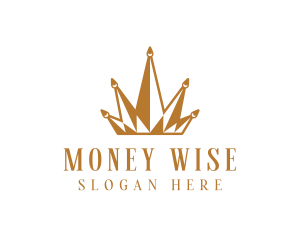 Golden Luxury Crown  logo design