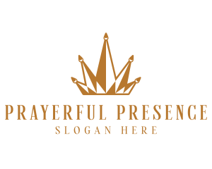 Golden Luxury Crown  logo design