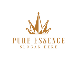 Golden Luxury Crown  logo design